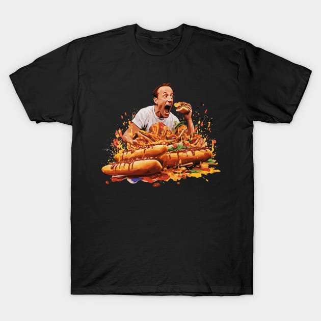 Joey Chestnut T-Shirt by siriusreno